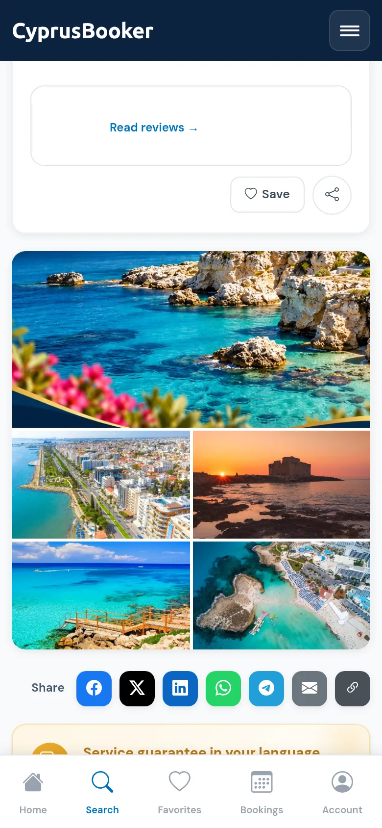 Fully mobile – most guests book from their phone